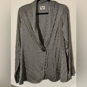 Show Me Your MuMu Monochrome Striped Blazer